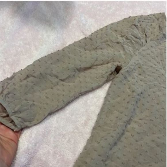 Babaton Aritzia "Augusta" Silk Swiss Dot Blouse - Picture 4 of 14